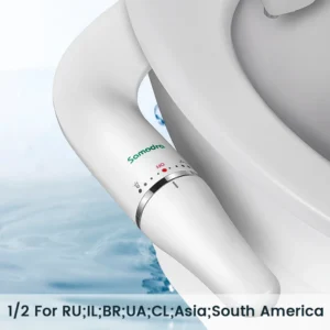 SAMODRA Ultra-Slim Bidet Toilet Seat Attachment With  Adjustable Water Pressure