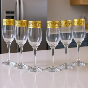 Set of 6 Champagne Lute Glasses