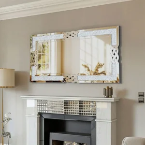 Sparkling Crystal Crush Diamond Accent Mirror