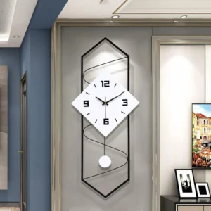 Quartz Silent Wall Clock With Pendulum