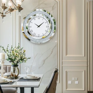 24" Silver Round Mirror